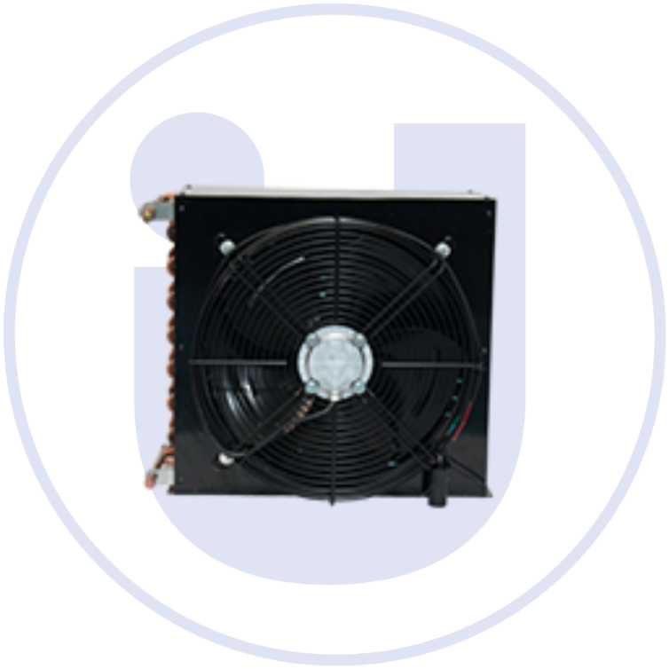 Condensador con ventilador axial