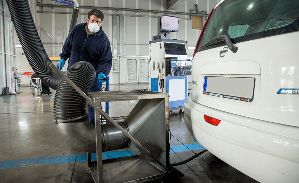 Prueba de emisiones automatizada