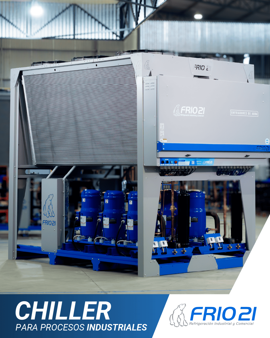 Enfriadores y sistemas centrales (crecimiento en chillers para procesos)