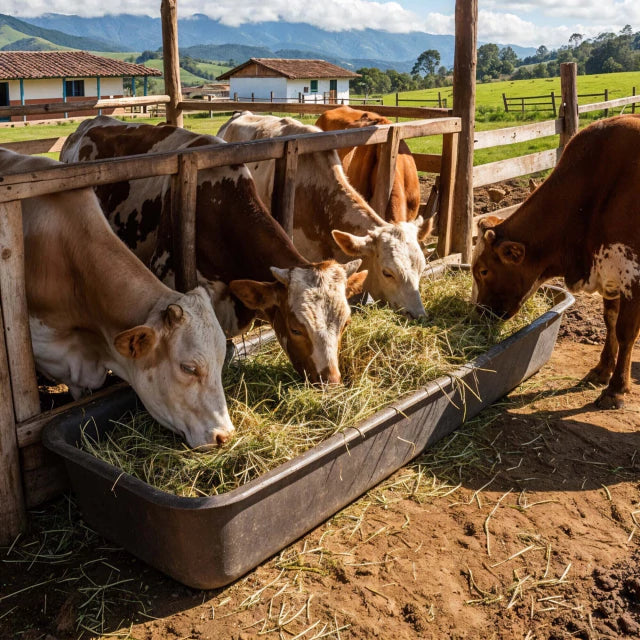 TV con accesorios ganaderos