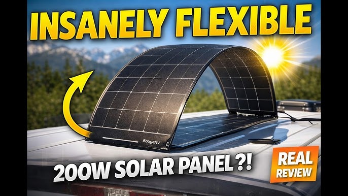 Panel solar flexible